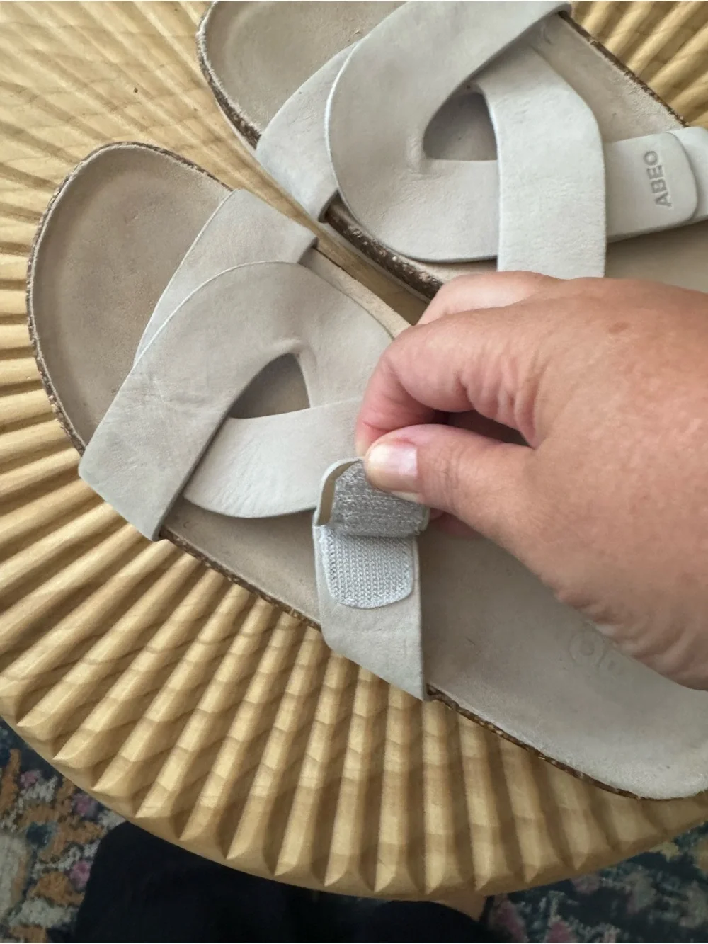 ABEO Women's Lanai Slide shoes Champagne Color